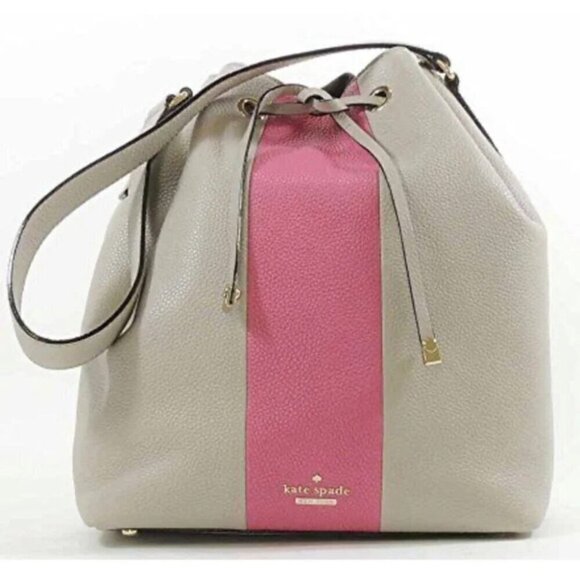 Kate Spade Bennett Seren Bucket Bag Drawstring Purse - Picture 1 of 11